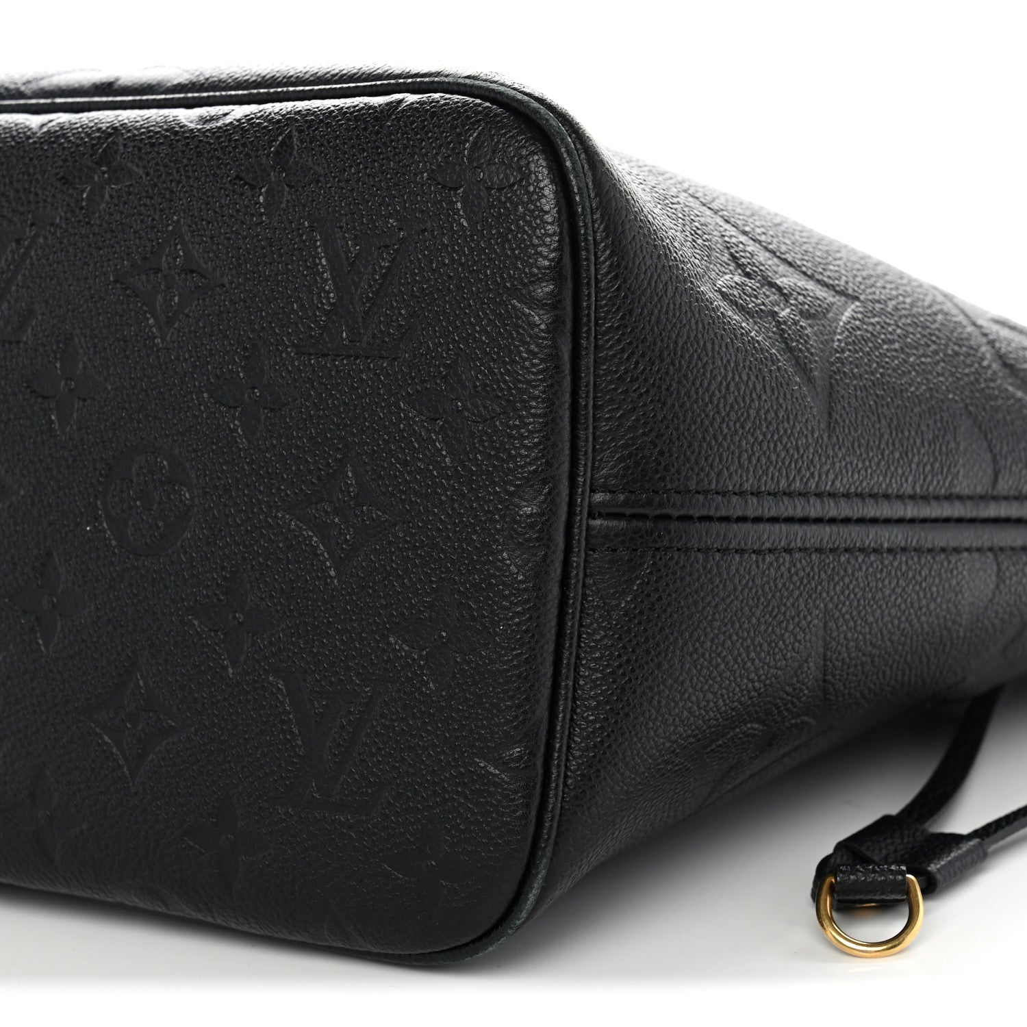 Louis Vuitton Empreinte Monogram Giant Neverfull MM Black 9 of 10
