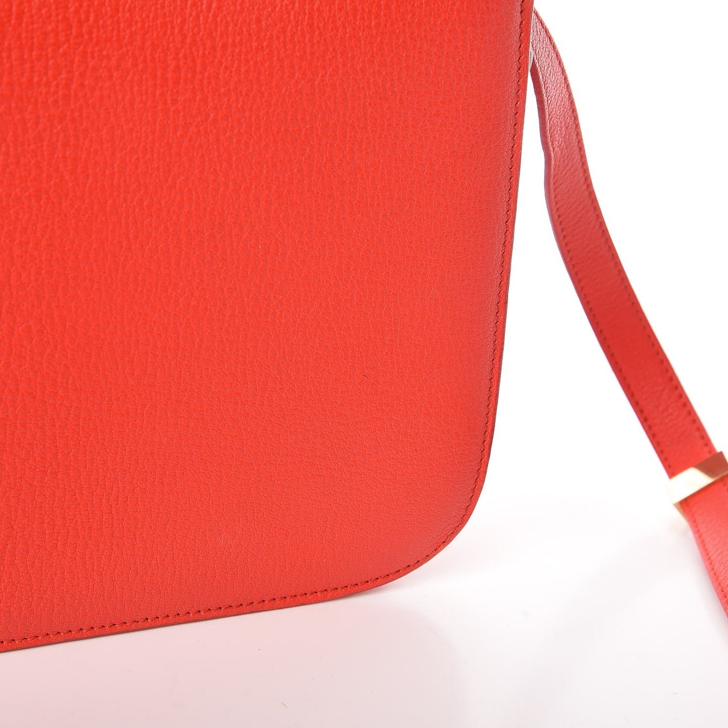 Goatskin Medium Classic Box Flap Bag Alizarin