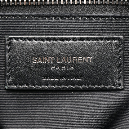 Saint Laurent Crinkled Calfskin Matelasse Monogram Medium Niki Chain Satchel Storm 6 of 15