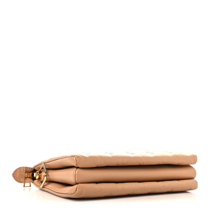 Louis Vuitton Lambskin Embossed Monogram Coussin PM Camel 4 of 11