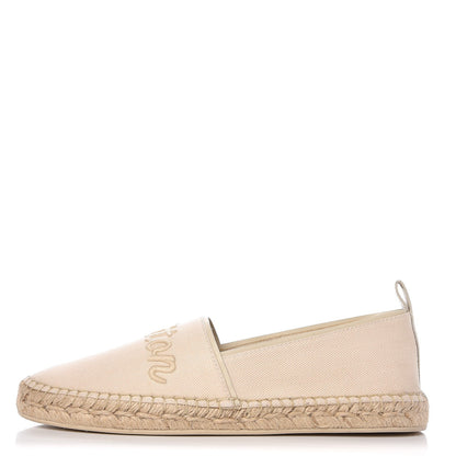 Louis Vuitton Canvas Waterfall Espadrille Flats 39.5 Ecru 1 of 12