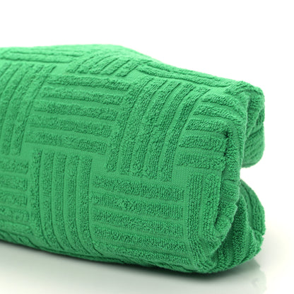 Bottega Veneta Sponge Fabric The Pouch Clutch Grass 9 of 9