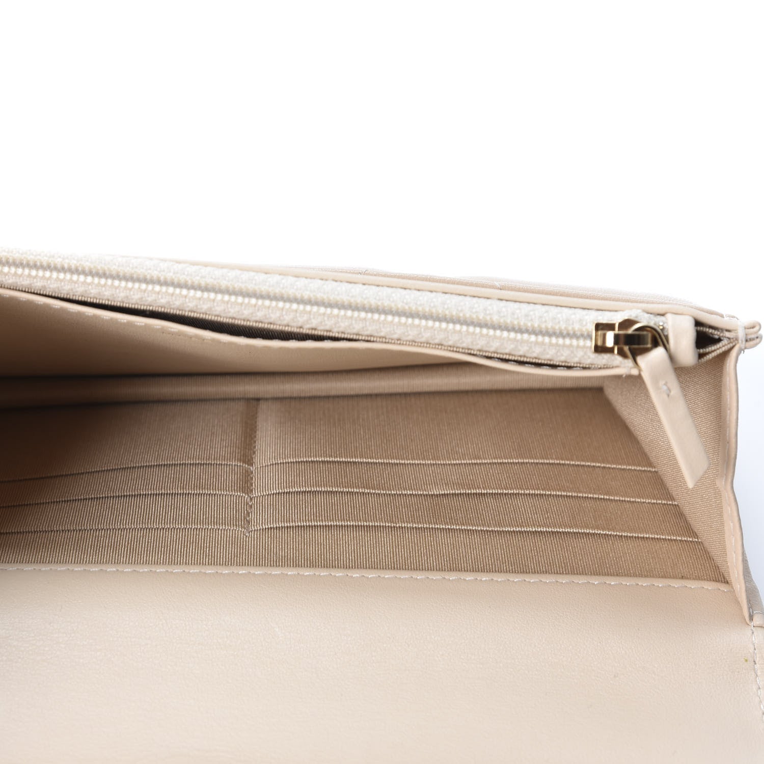 Chanel Goatskin Quilted 19 Wallet On Chain WOC Light Beige 4 of 12
