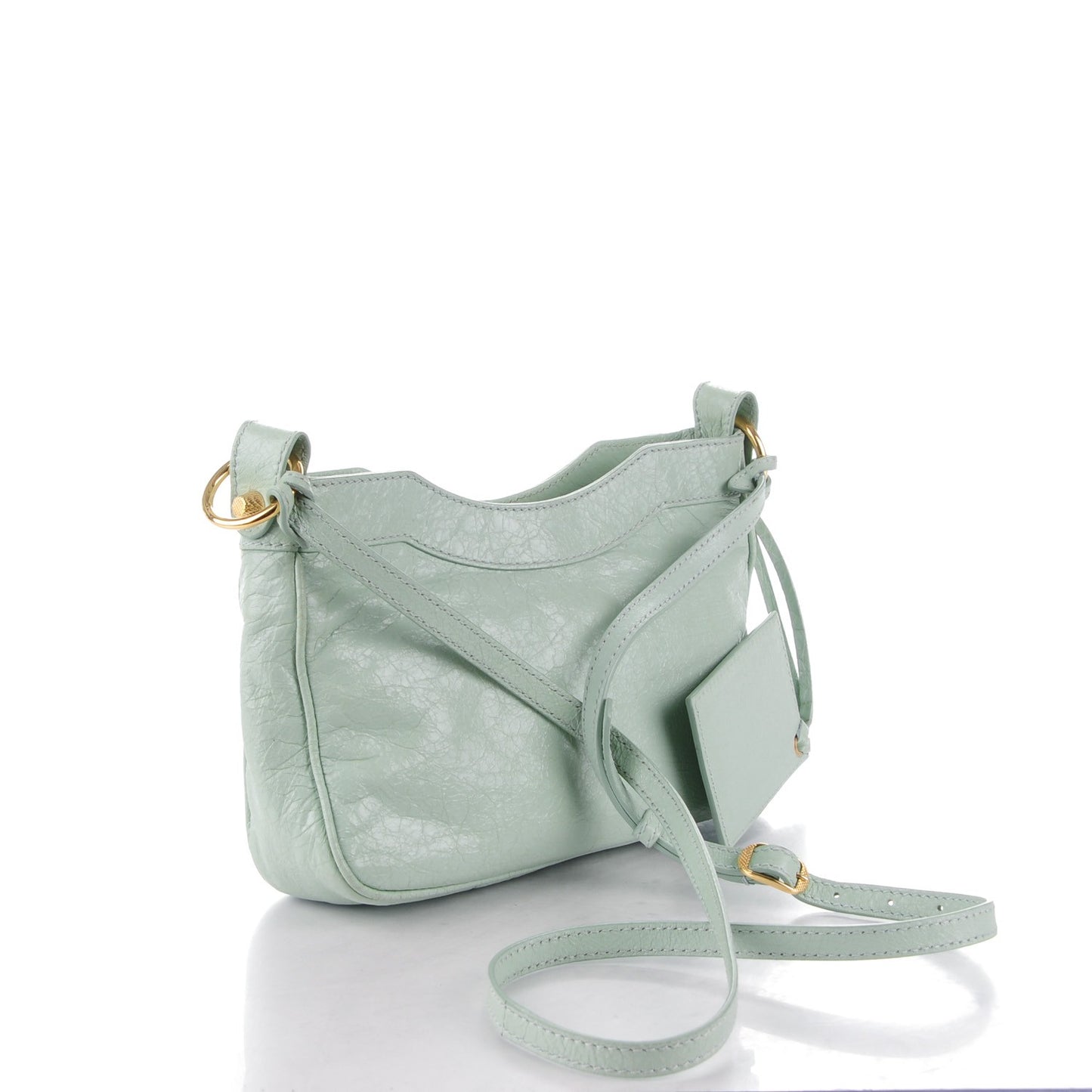 Agneau Giant 12 Gold Hardware Hip Vert Jade