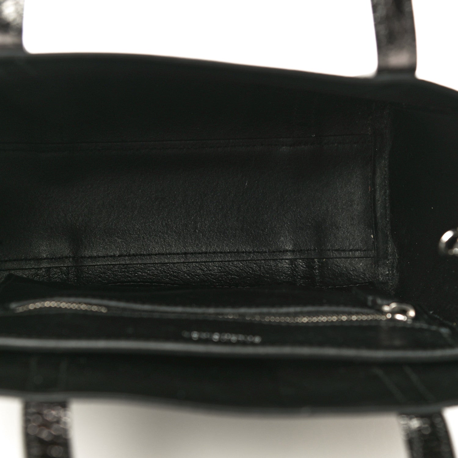 Balenciaga Textured Patent Calfskin XXS Everyday Tote Black 7 of 10