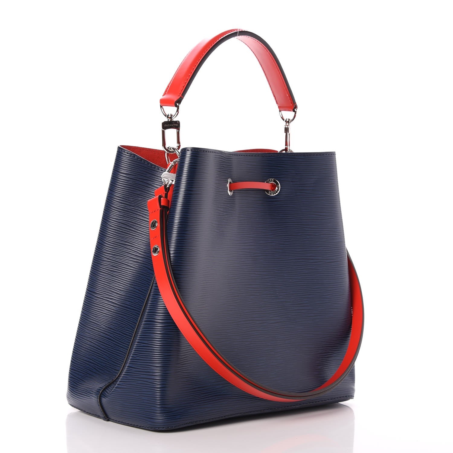 Louis Vuitton Epi Neonoe Indigo Coquelicot 3 of 12