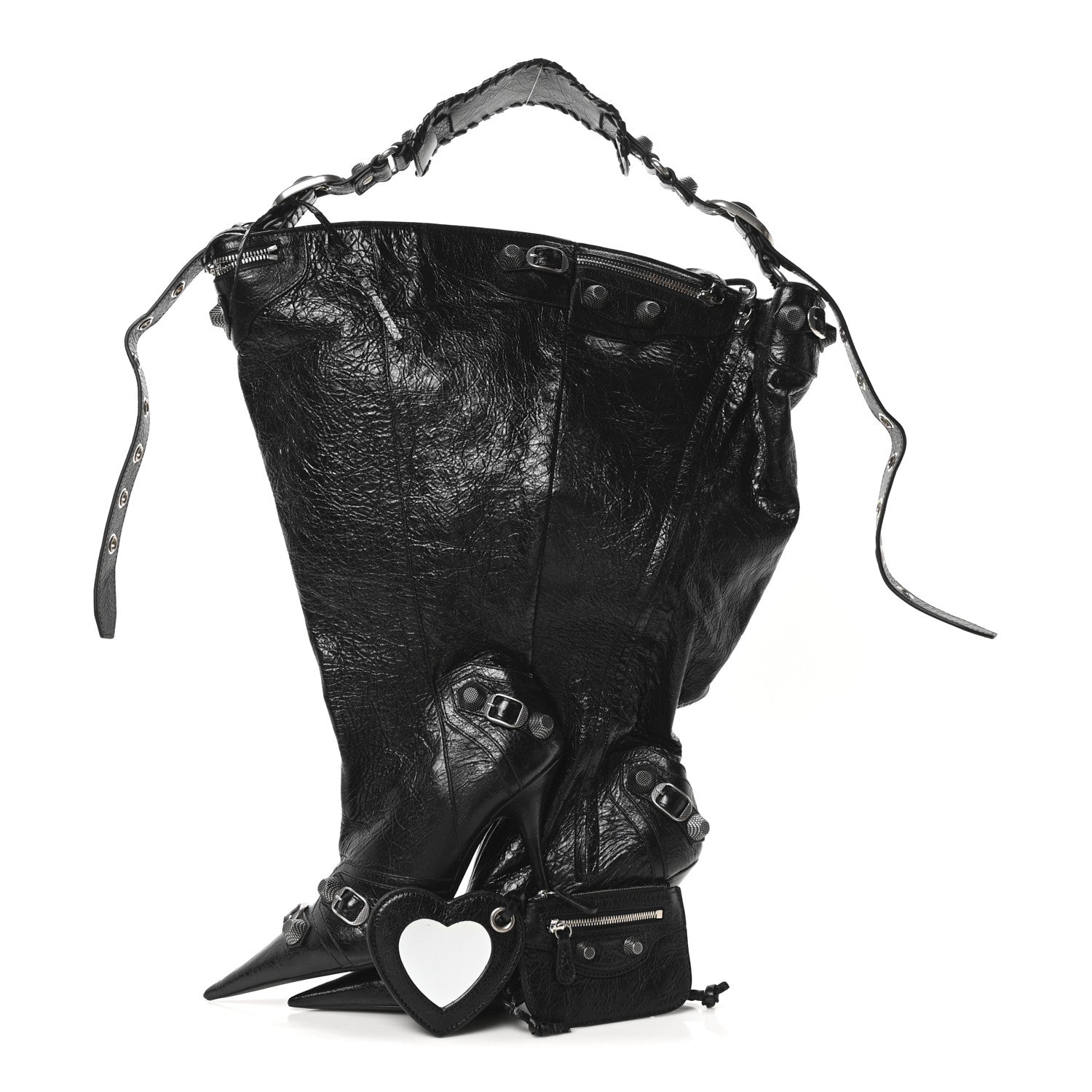 Balenciaga Agneau Arena Le Cagole Boot Bag Black 3 of 11