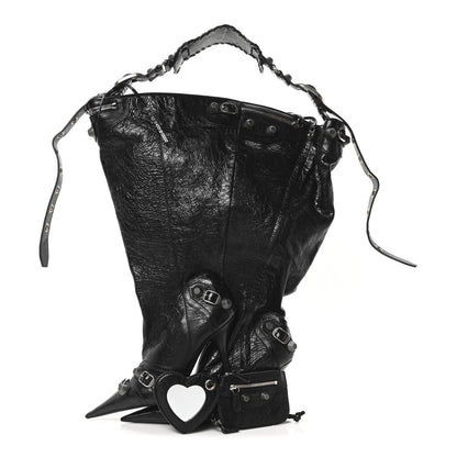 Balenciaga Agneau Arena Le Cagole Boot Bag Black 3 of 11