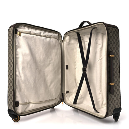 Gucci GG Supreme Monogram Web Medium Savoy Trolley Beige Ebony 4 of 14