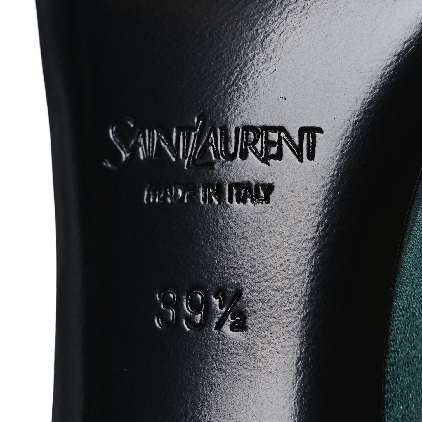 Satin Crystal Bridget Sandals 39.5 Glass Bottle Green