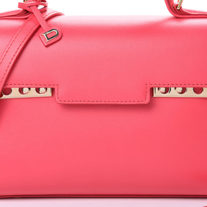 Delvaux Smooth Calfskin Mini Tempete Satchel Rose Candy 7 of 9
