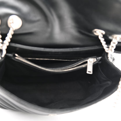 Saint Laurent Calfskin Y Quilted Monogram Medium Loulou Chain Satchel Black 5 of 12