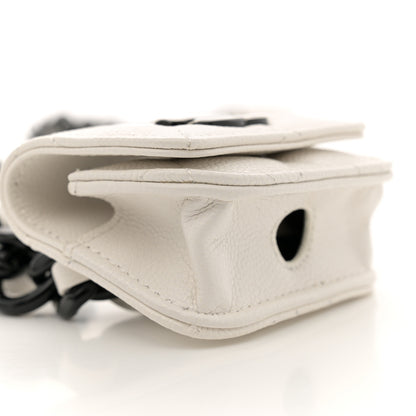 Chanel Caviar Quilted Airpods Pro Holder Belt White 9 of 11