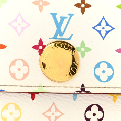 Louis Vuitton Monogram Multicolor Sarah Wallet White 10 of 10