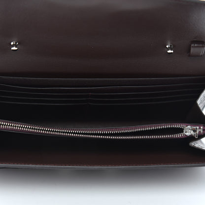 Hermes Matte Alligator Constance Long Wallet To Go Bordeaux 4 of 8