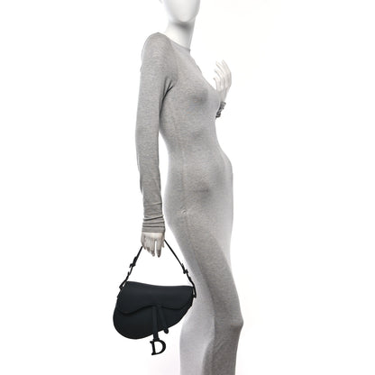 Christian Dior Ultra Matte Calfskin Saddle Bag Black 2 of 10