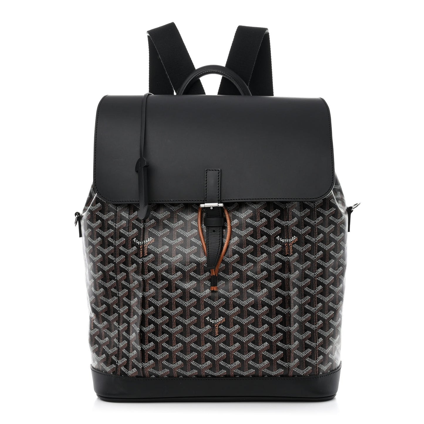 Goyardine Calfskin Alpin MM Backpack Black
