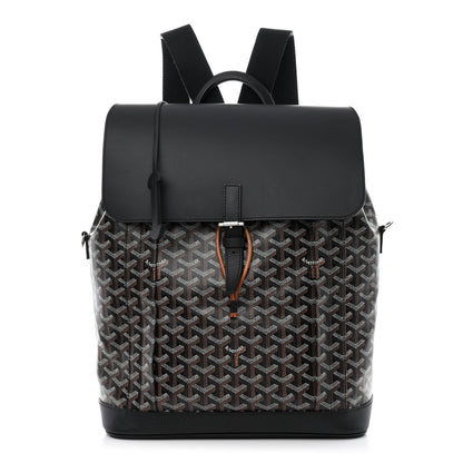 Goyard Goyardine Calfskin Alpin MM Backpack Black 1 of 15