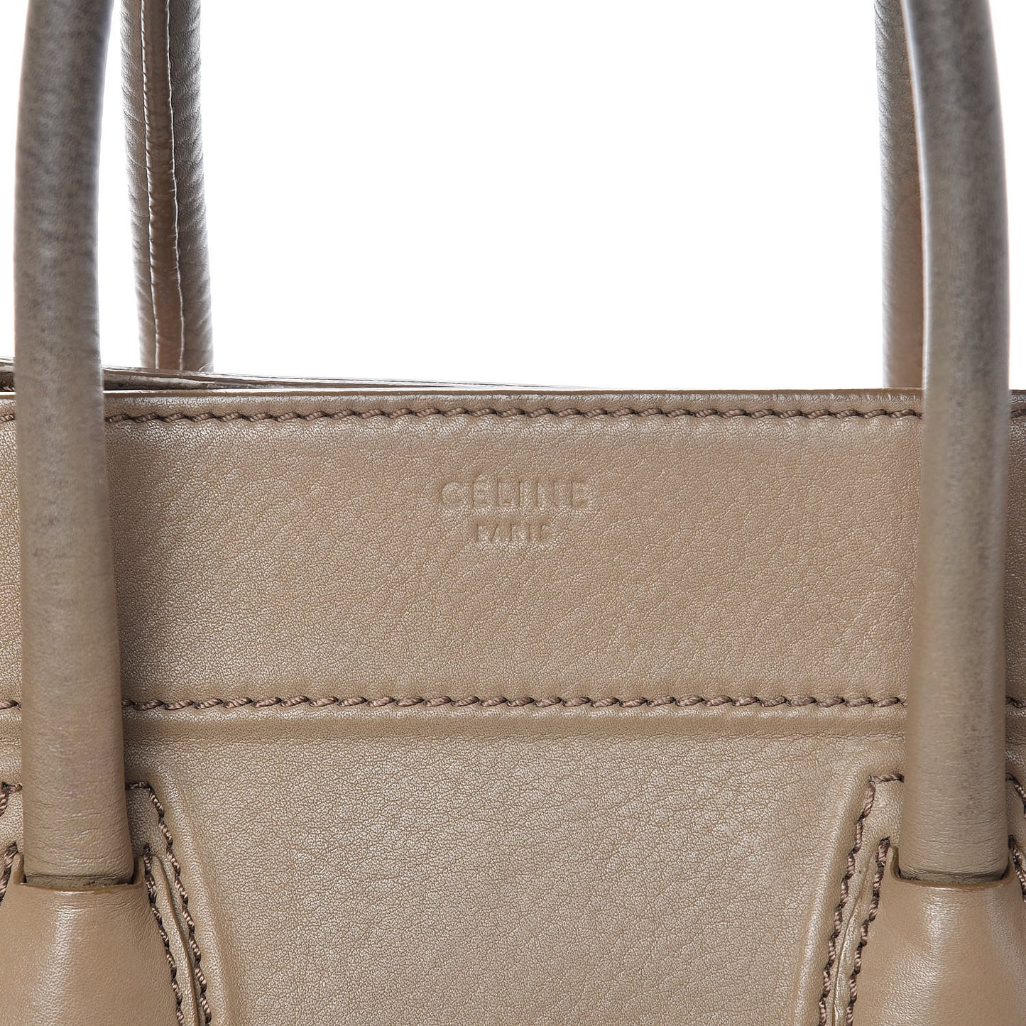 Supple Calfskin Medium Phantom Luggage Beige