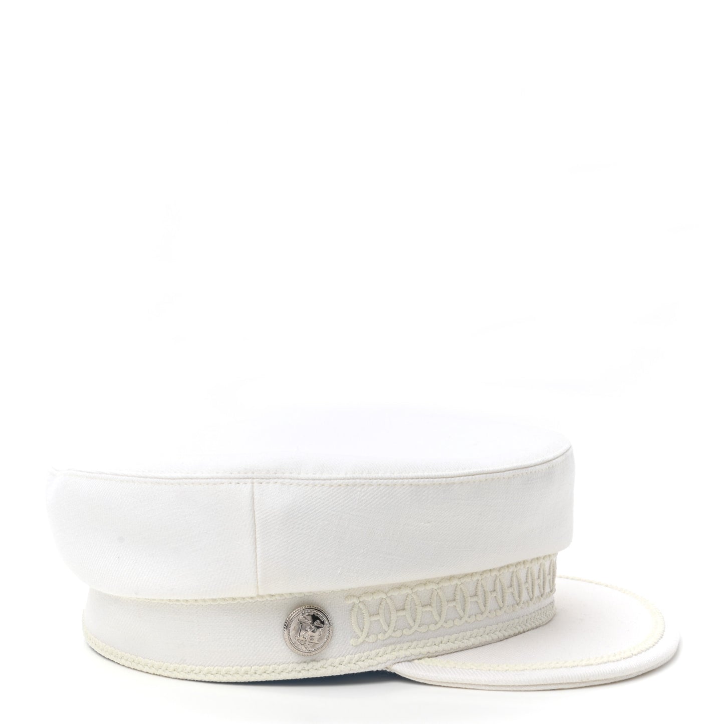 Linen Twill Cabourg Cap 58 White
