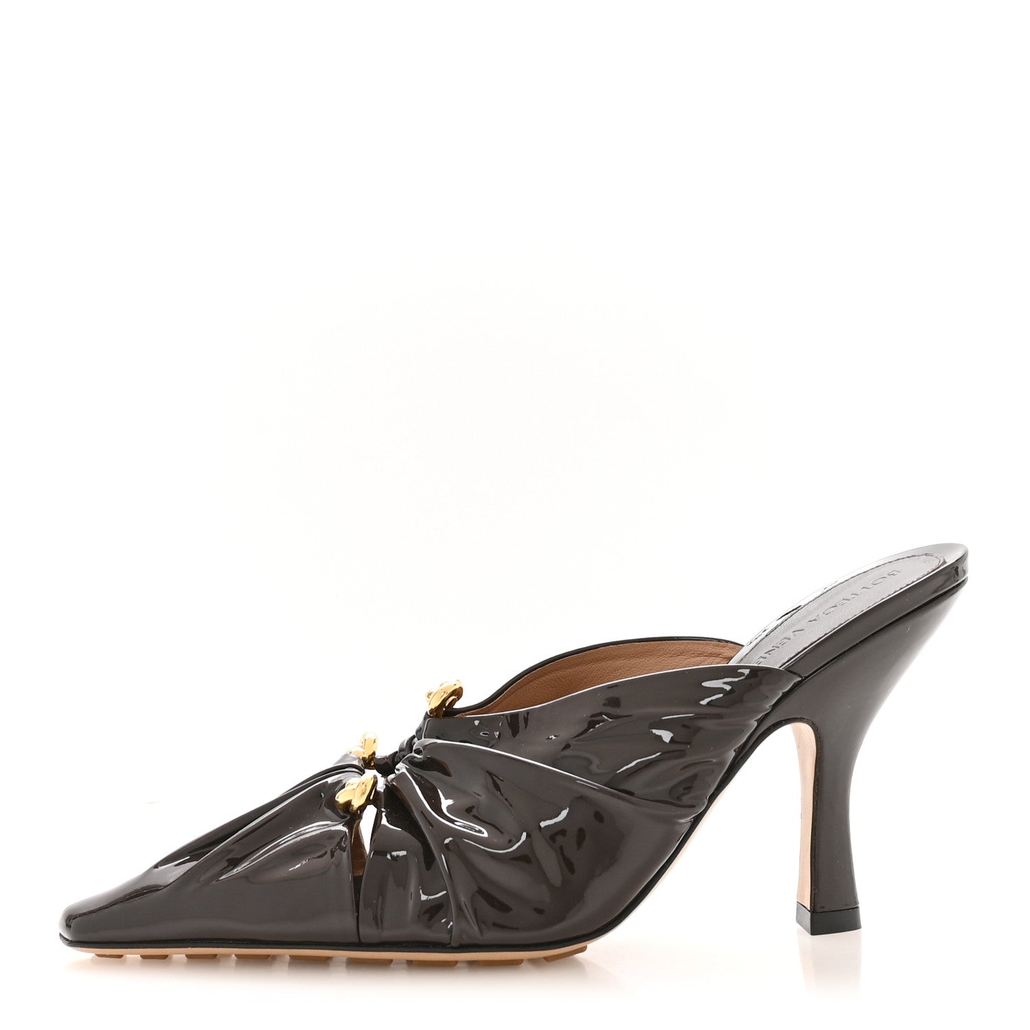 Bottega Veneta Patent Bunnie Mule Pumps 37 Fondant 1 of 8