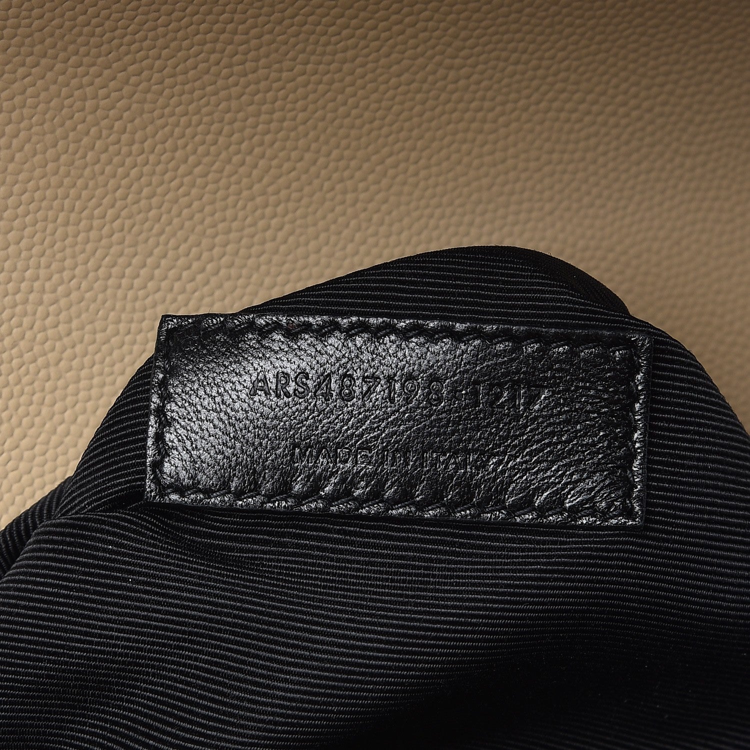 Saint Laurent Grain De Poudre Mixed Matelasse Large Triquilt Monogram Satchel Nude Powder 9 of 9
