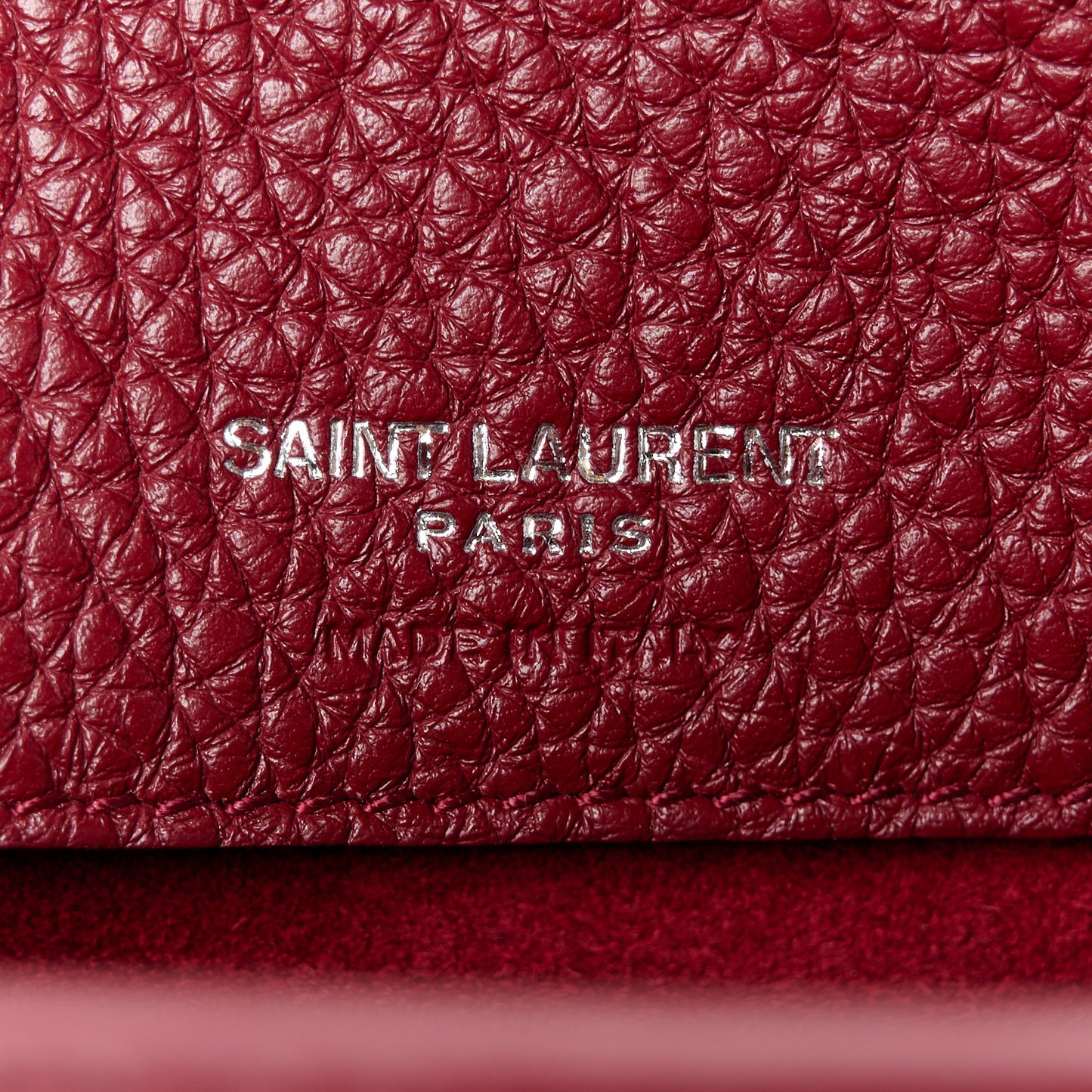 Grained Calfskin Nano Sac De Jour Souple Palissandre