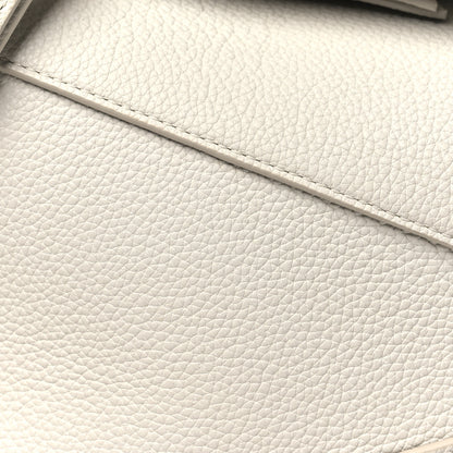 Loewe Soft Grained Calfskin Small Puzzle Edge Bag Soft White 7 of 9