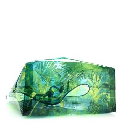 Versace PVC Jungle Printed Tote Green Black Multicolor 3 of 11