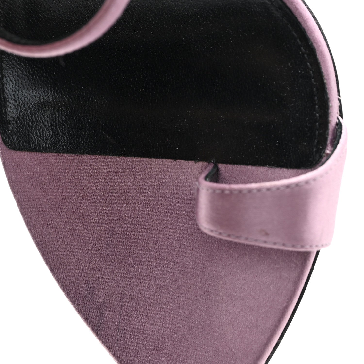 Saint Laurent Crepe Satin Dive 110 Mule Sandals 38.5 Ancient Pink 10 of 11