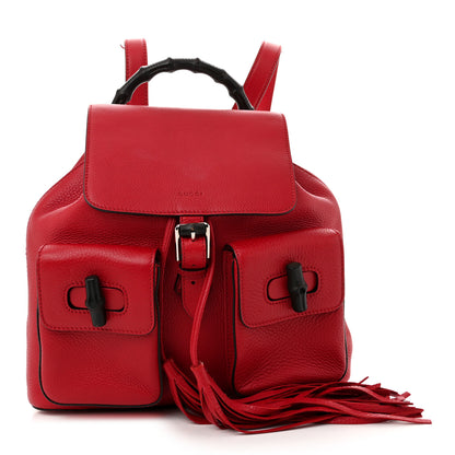 Gucci Cellarius Calfskin Medium Bamboo Backpack Petunia 1 of 10