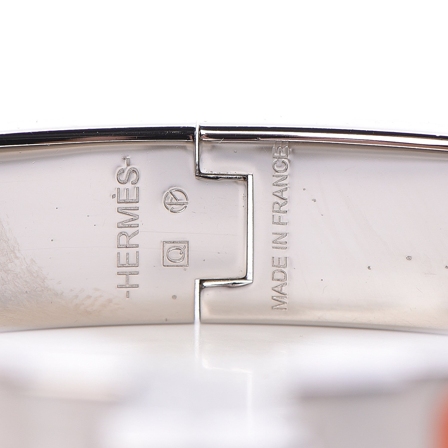 Hermes Enamel Narrow Clic Clac H Bracelet PM Orange 5 of 6
