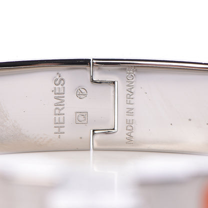 Hermes Enamel Narrow Clic Clac H Bracelet PM Orange 5 of 6