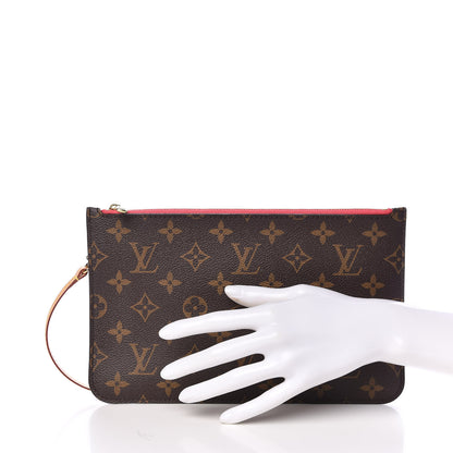 Louis Vuitton Monogram Neverfull MM GM Pochette Grenade 2 of 9