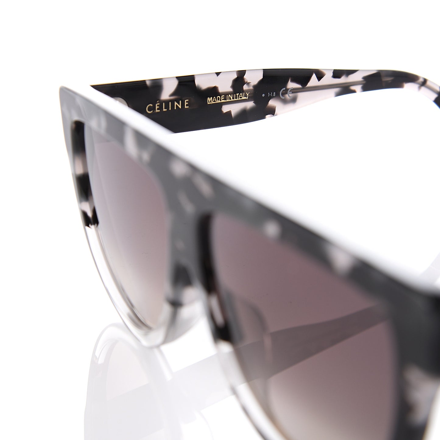 Acetate Aviator Sunglasses CL 40001F Black