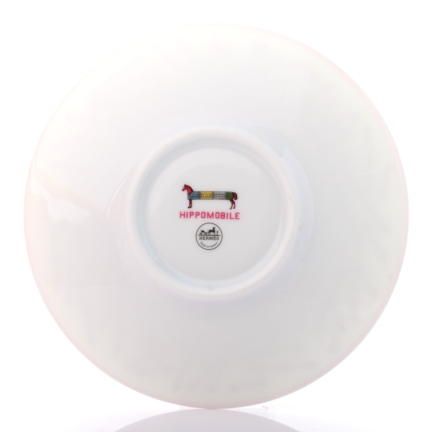 Porcelain Hippomobile Tea Cup and Saucer Set of 2