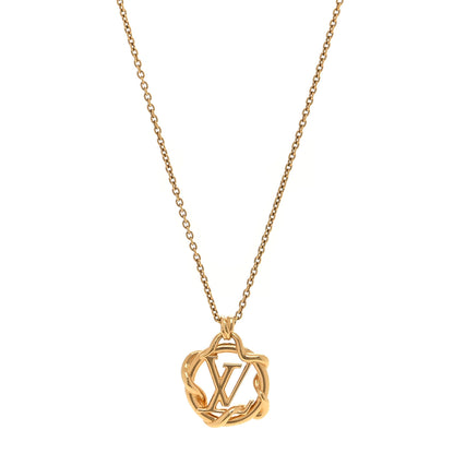 Louis Vuitton Metal Garden Louise Necklace Gold 1 of 4