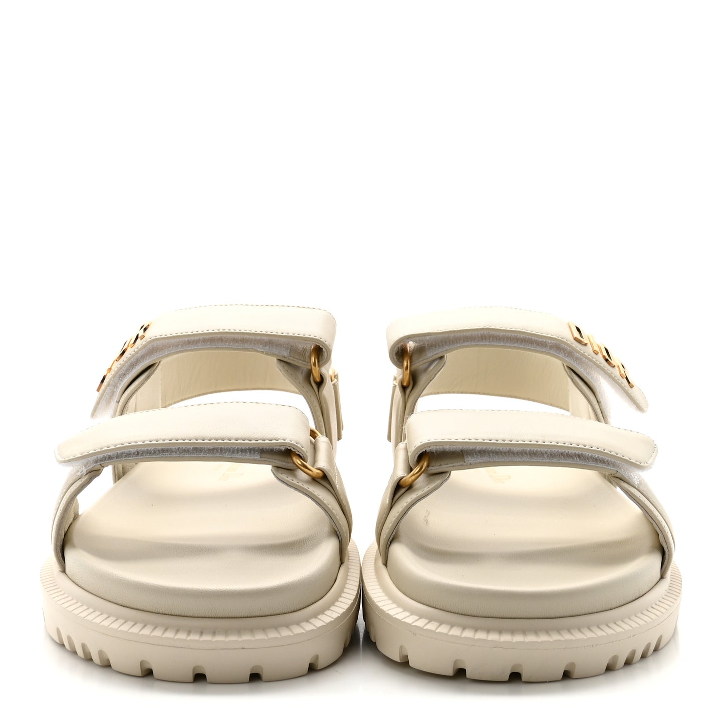Lambskin Dioract 10mm Slide Sandals 37 Off White