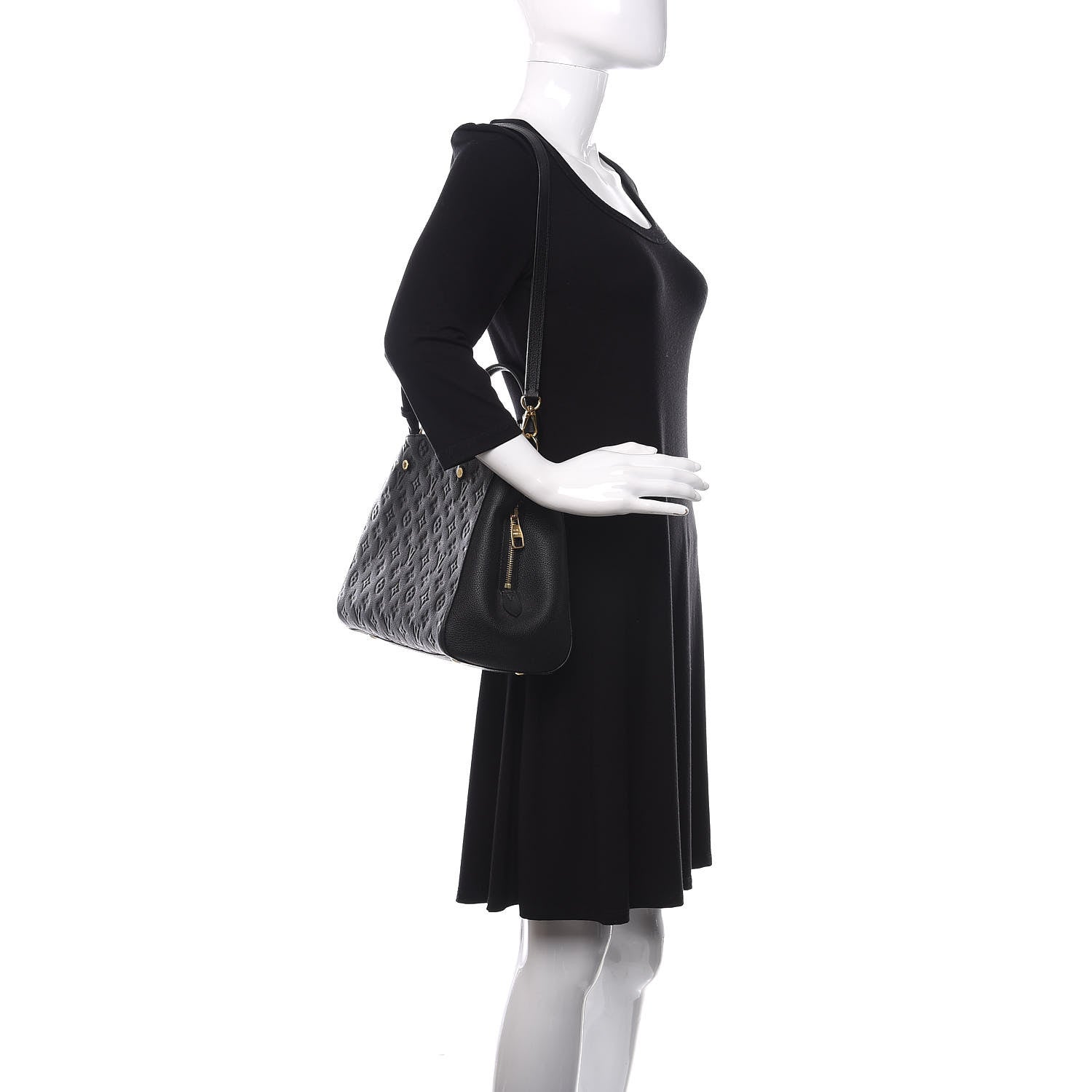 Louis Vuitton Empreinte Montaigne MM Black 3 of 11