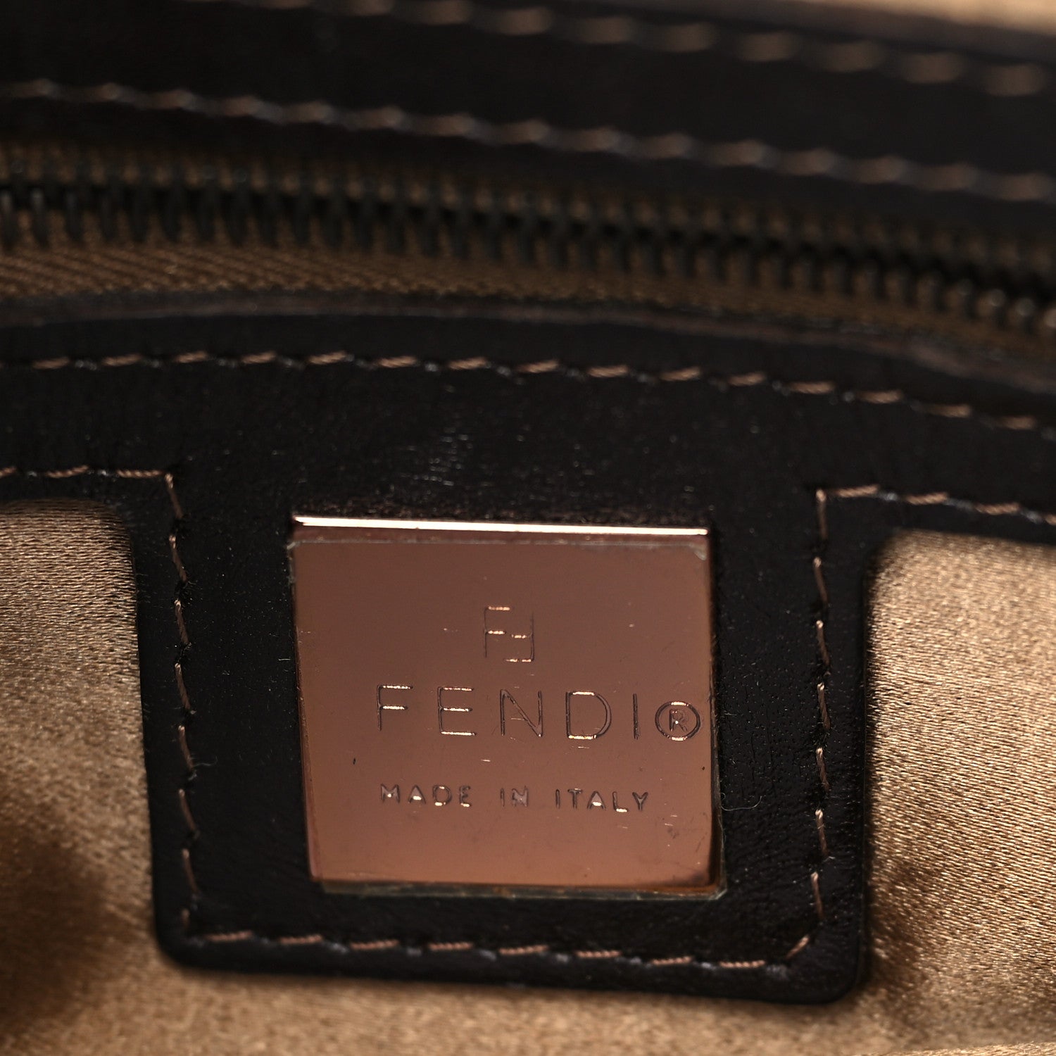 Fendi Metallic Zucchino Pochette Gold 5 of 5