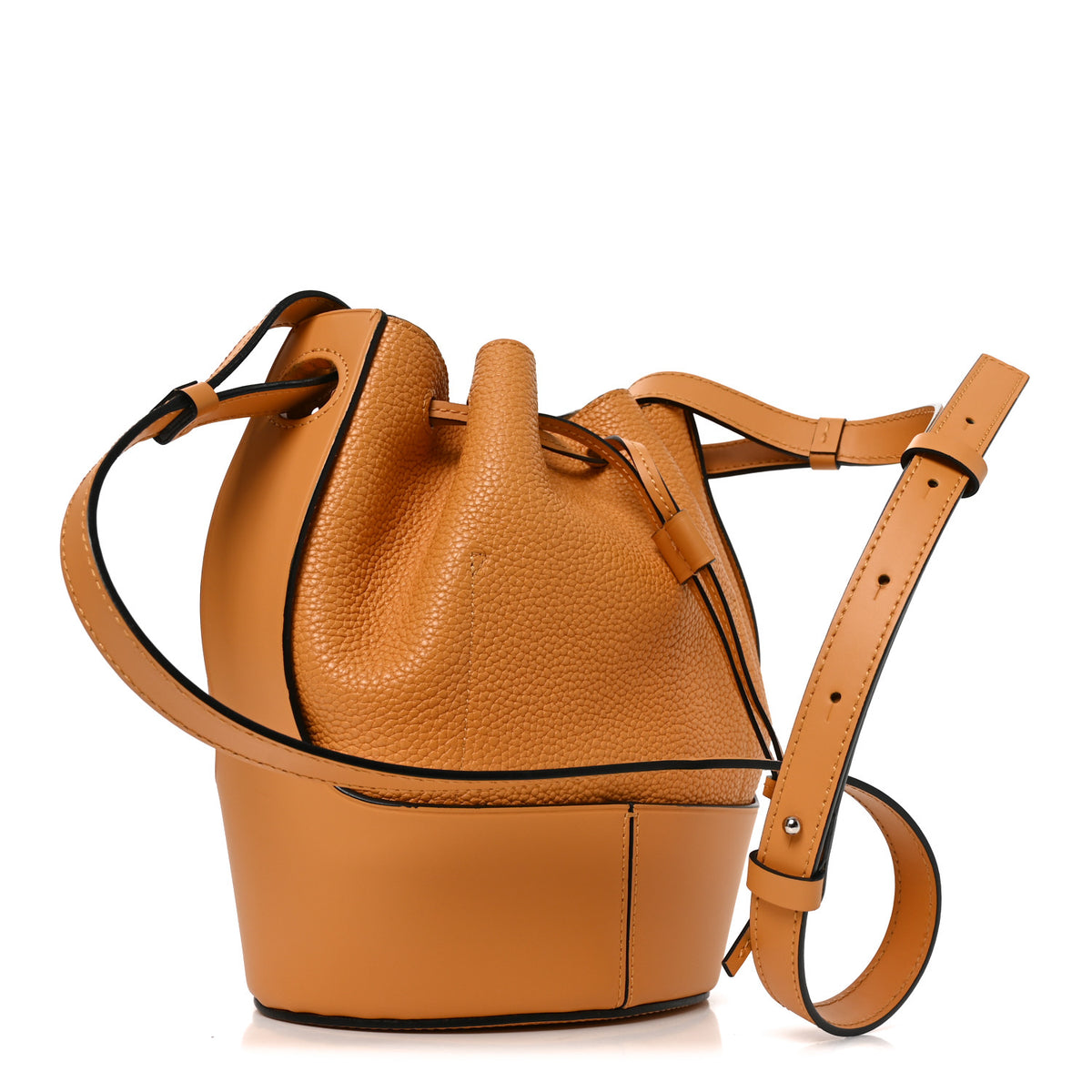 Loewe Calfskin Small Balloon Bucket Bag Yellow 3 of 9