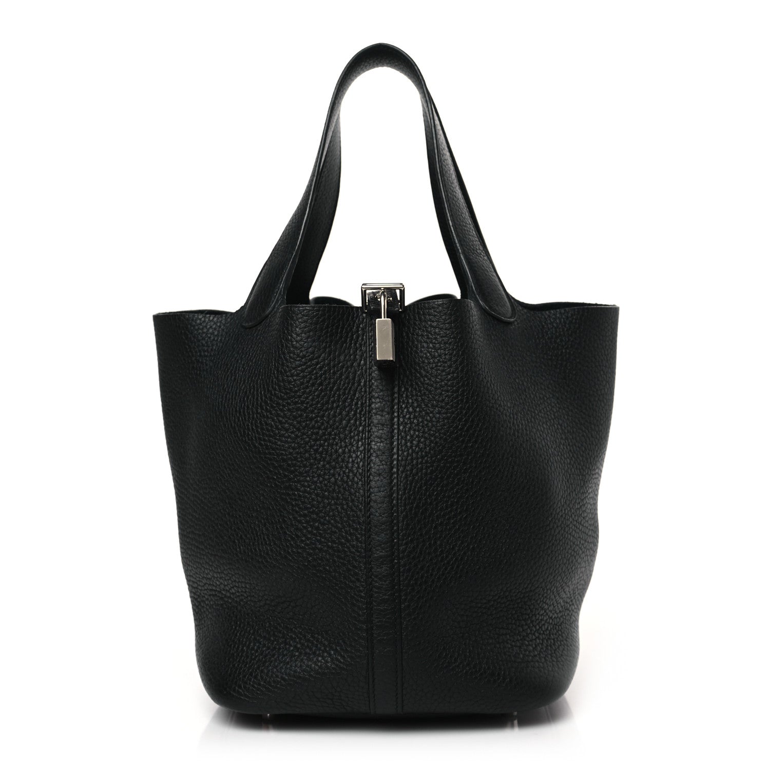 Hermes Taurillon Clemence Picotin Lock 22 MM Black 1 of 9