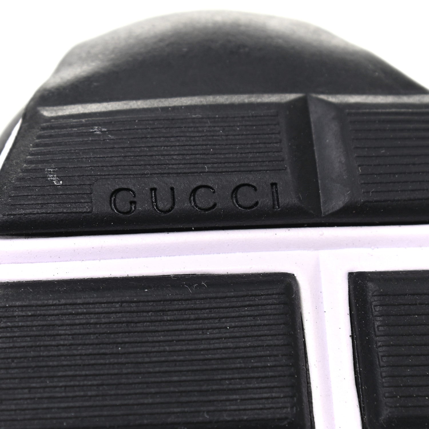 Gucci Calfskin Womens Interlocking G Sneakers 40 Black White 6 of 11