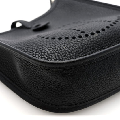 Hermes Taurillon Clemence Evelyne TPM Black 9 of 11