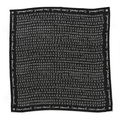 Chanel Silk CC Twilly Hair Tie Black White 2 of 6
