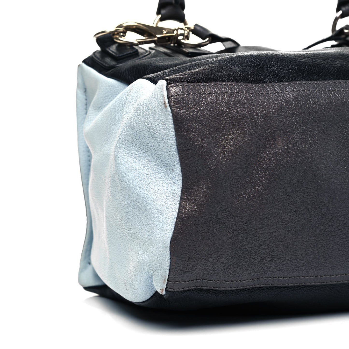 Sugar Goatskin Medium Tri-Color Pandora Blue Grey Black