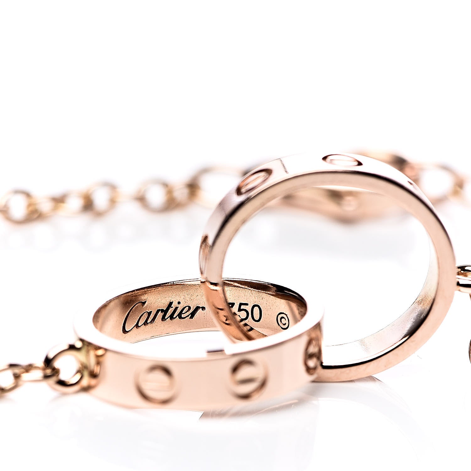 Cartier 18K Pink Gold Interlocking LOVE Bracelet 4 of 4