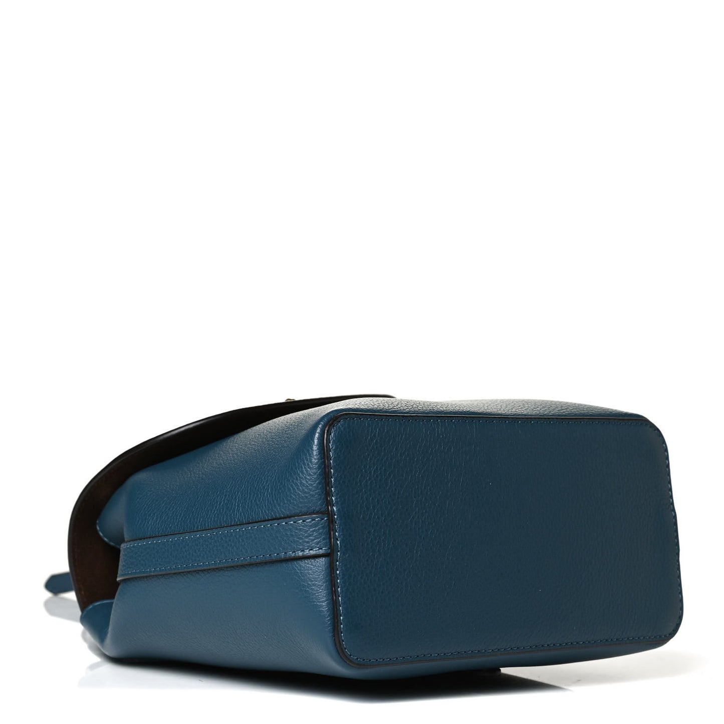 Classic Grain Calfskin Mini Bayswater Backpack Deep Sea