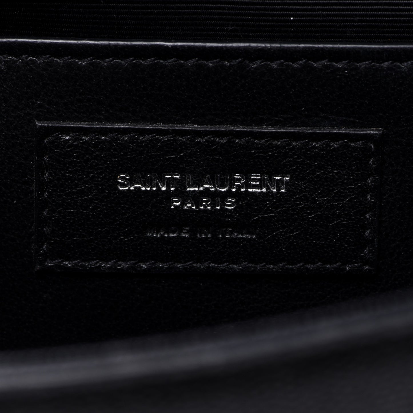 Grain De Poudre Medium Classic Monogram Kate Satchel Black