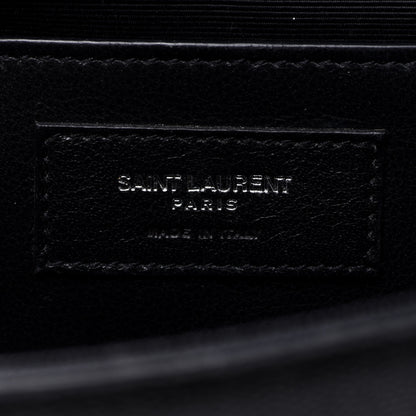 Saint Laurent Grain De Poudre Medium Classic Monogram Kate Satchel Black 6 of 12